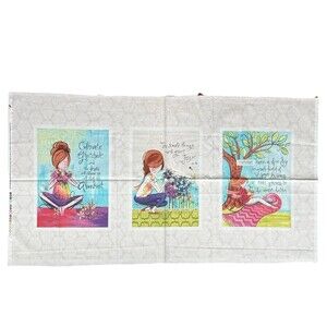 Gratitude Blooms Quilt Panel Grace Adelyn Designs Red Rooster Fabrics 25518 HTF